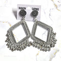 Jhumka Earring Bezels Silver For Resin Art (231)