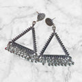 Jhumka Earring Bezels Silver For Resin Art (236)