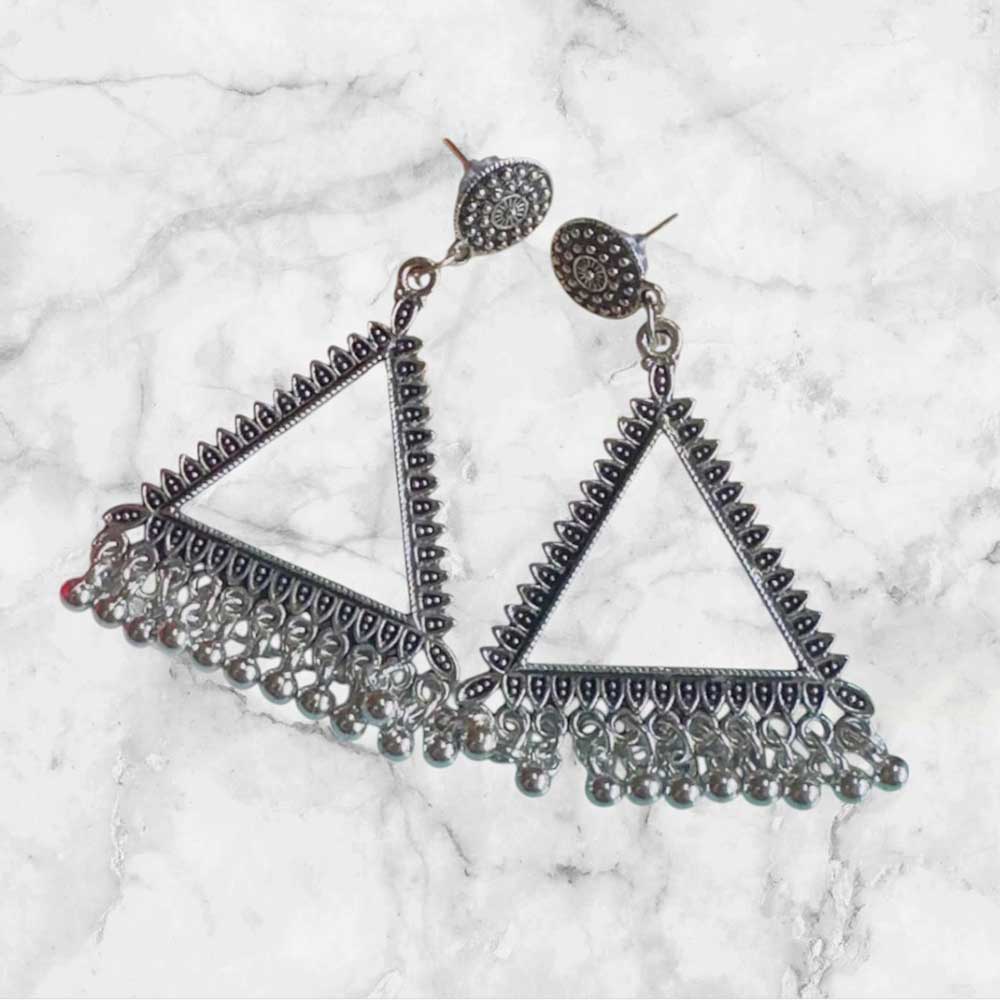Jhumka Earring Bezels Silver For Resin Art (236)