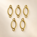 Golden Oval Connector Bezel Frames Pack of 5 - Premium Product Image - TR365