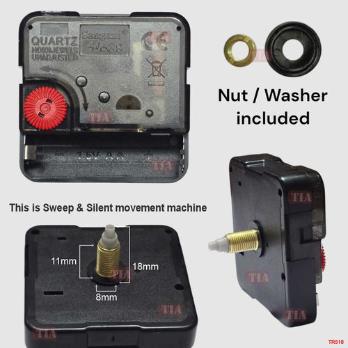 18mm Sweep and Silent Clock Machine (TR518)