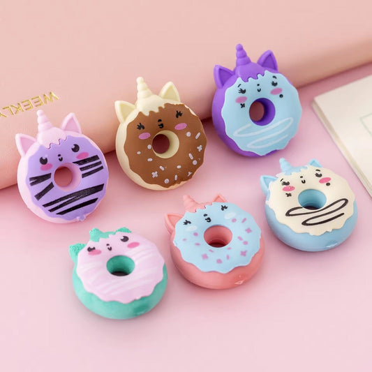 3D Donut Eraser (Pack Of 3)