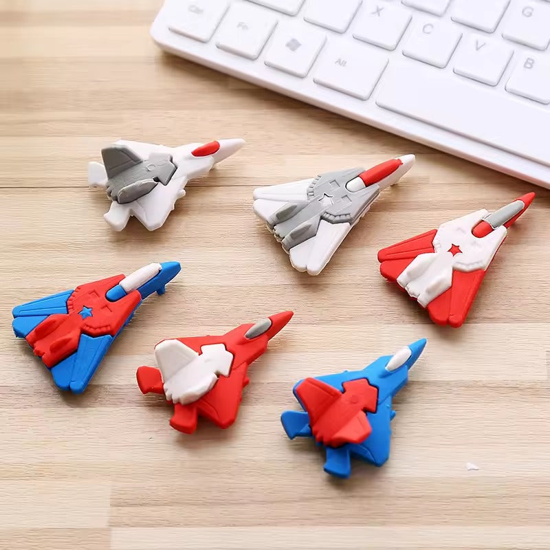 3D Jet Plane Eraser (Pack Of 3)