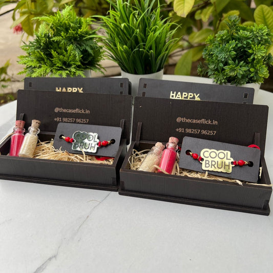 Cool Bruh Rakhi Gift Box with Roli Chawal – by The Case Flick