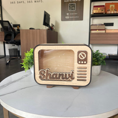 Vintage-Style "Radio" Piggy Bank - Custom Name Edition