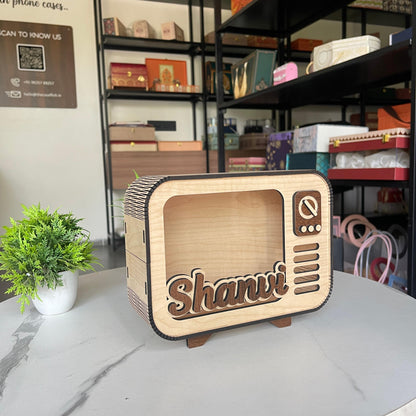 Vintage-Style "Radio" Piggy Bank - Custom Name Edition