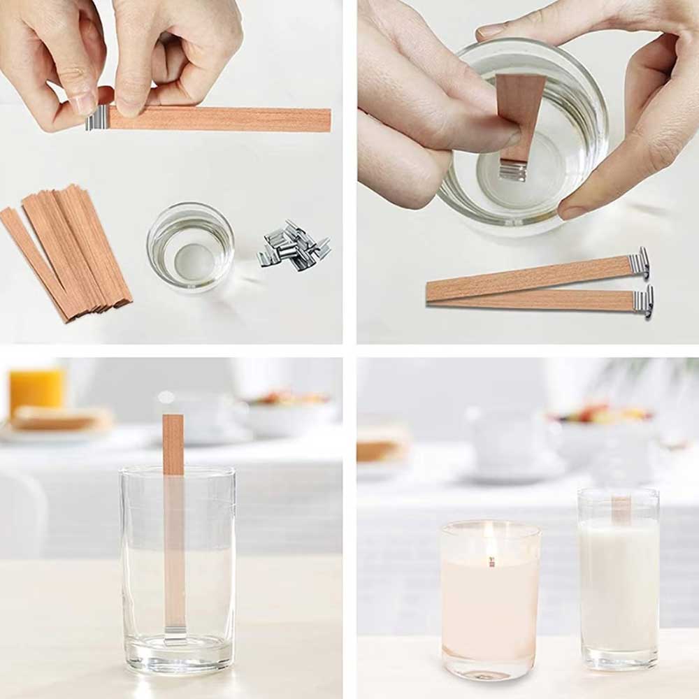 Wooden Wicks for Candles (10pc) 2