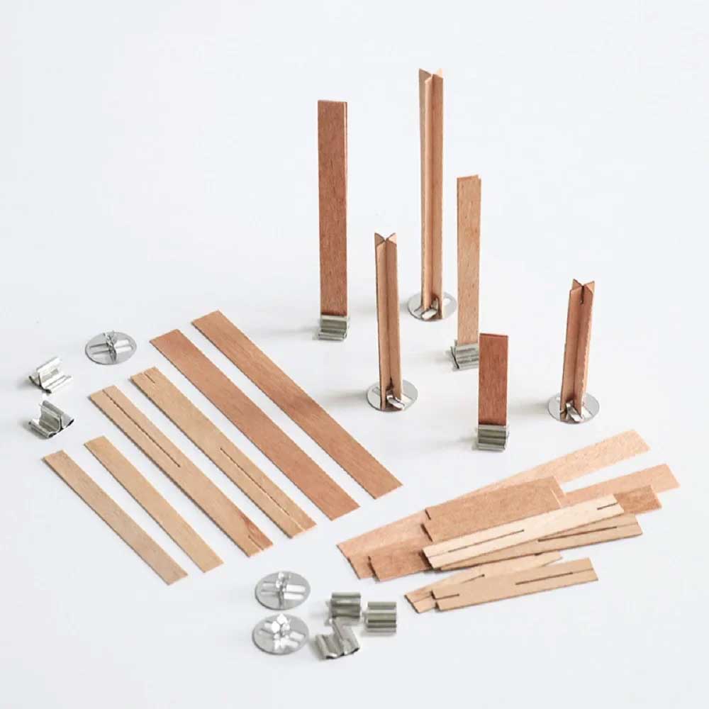 Wooden Cross Wick for Candles (10pc) 2