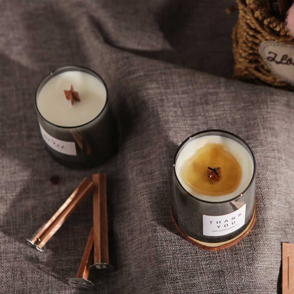 Wooden Cross Wick for Candles (10pc) 4