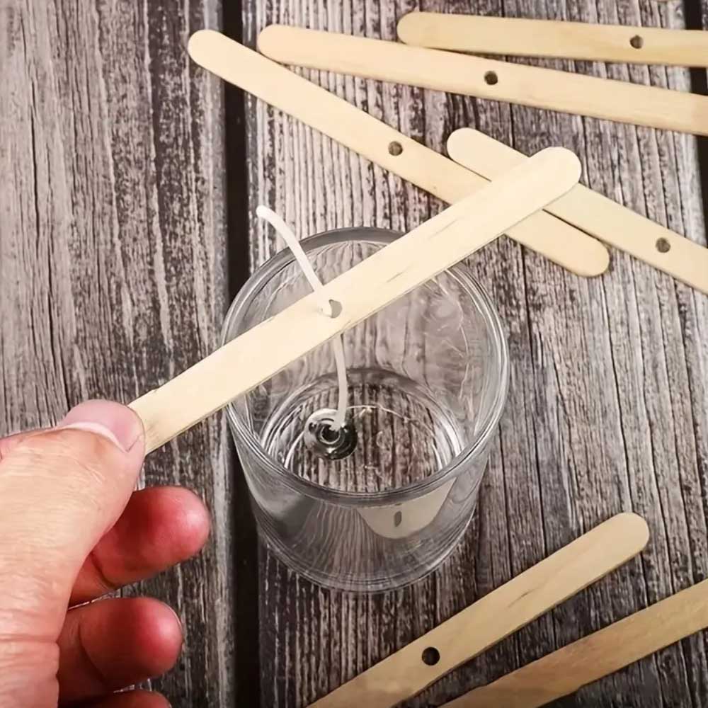 Candle Wick Holder Wooden with Single Hole 10pc (TR1108) 2