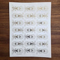 All God Symbols Embossed Insert Sticker Sheet A/4 (TR447)