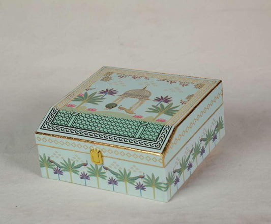 Mor Pinch – Elegant Peacock Motif Gift Box with 4 Salsa Jars