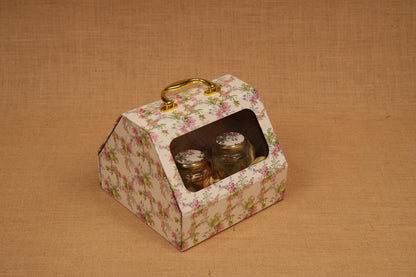 Vanity Hamper Box – 4 Long Jar (350ml) Storage