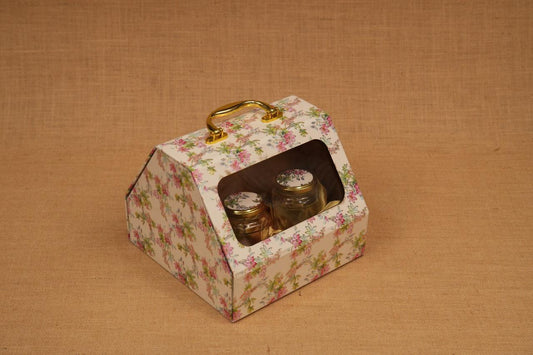 Vanity Hamper Box – 4 Long Jar (350ml) Storage