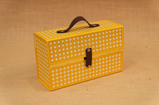 Elegant Case Diwali Hamper Box – 3 Bamboo Jars