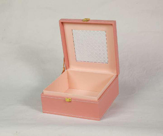 Rattan Charm Gift Box – Elegant MDF Hamper with Satin Interior