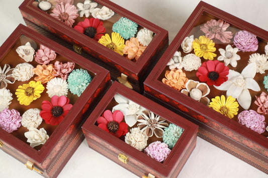 Darbar-e-Khass Floral Lid Diwali Hamper Box – Multiple Jar Options