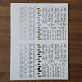 General EMBOSSED STICKER SHEET A/4 (TR432)
