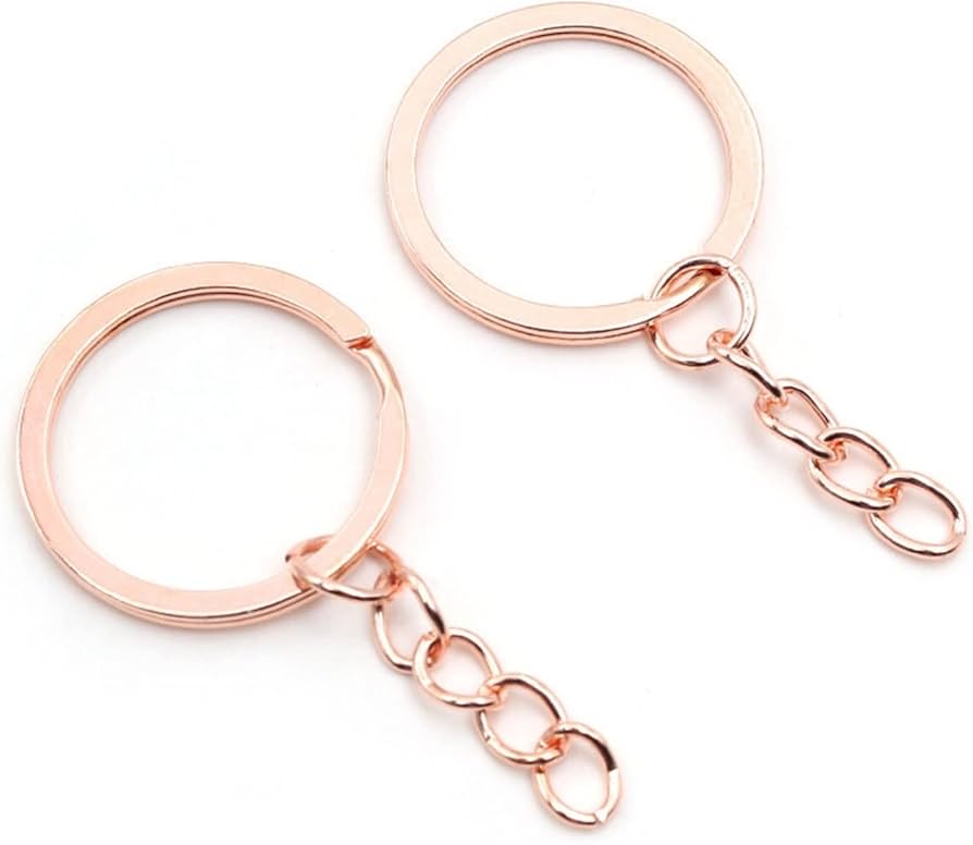 KEY RING ROSE GOLD 25PC