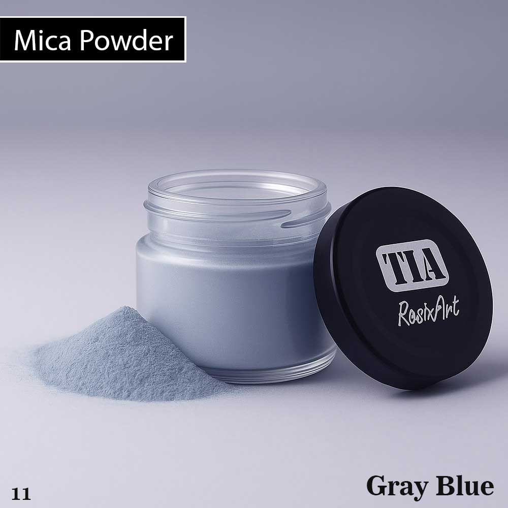 Mica Powder Pigment for Resin Art (Gray Blue)