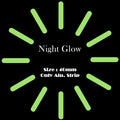 Night Glow Wall Clock Aluminum Strip