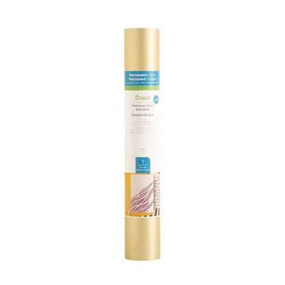 Cricut Premium Vinyl Shimmer Permanent Gold (12x48)