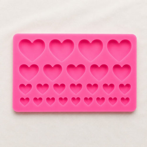 25 Cavity Heart 6.5x4inch For Resin Art