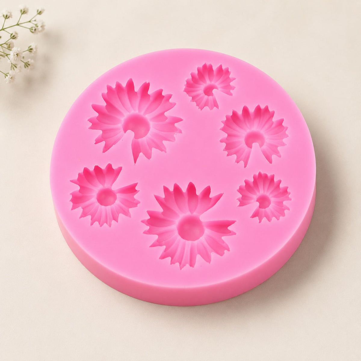 5 Cavity Flower Pink Mould