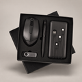 Corporate gift set 187: 10,000 mAh Powerbank, 16 GB Pendrive, Wireless Mouse, Stylus Pen