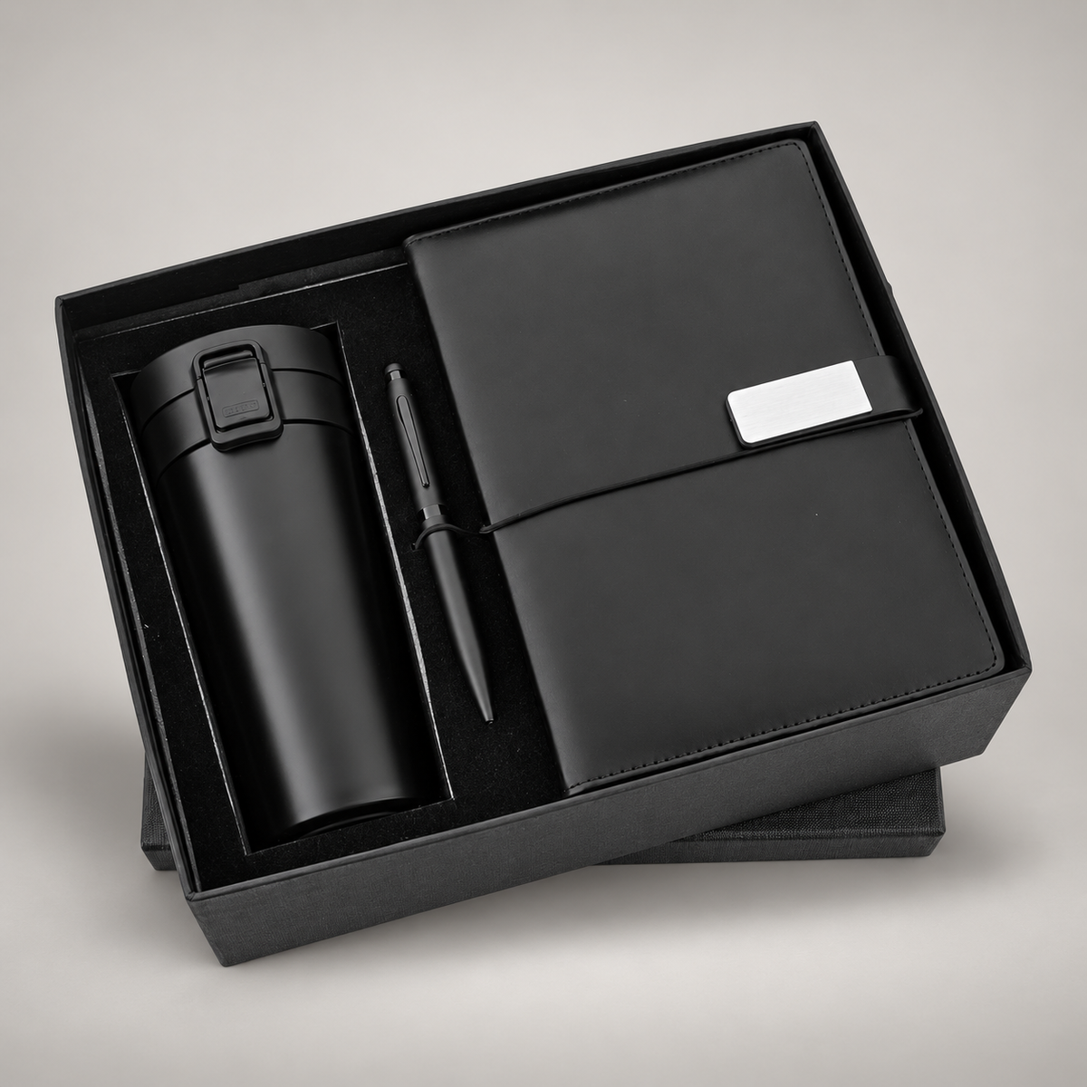 Corporate gift set 288: Diary, Pen & Flask