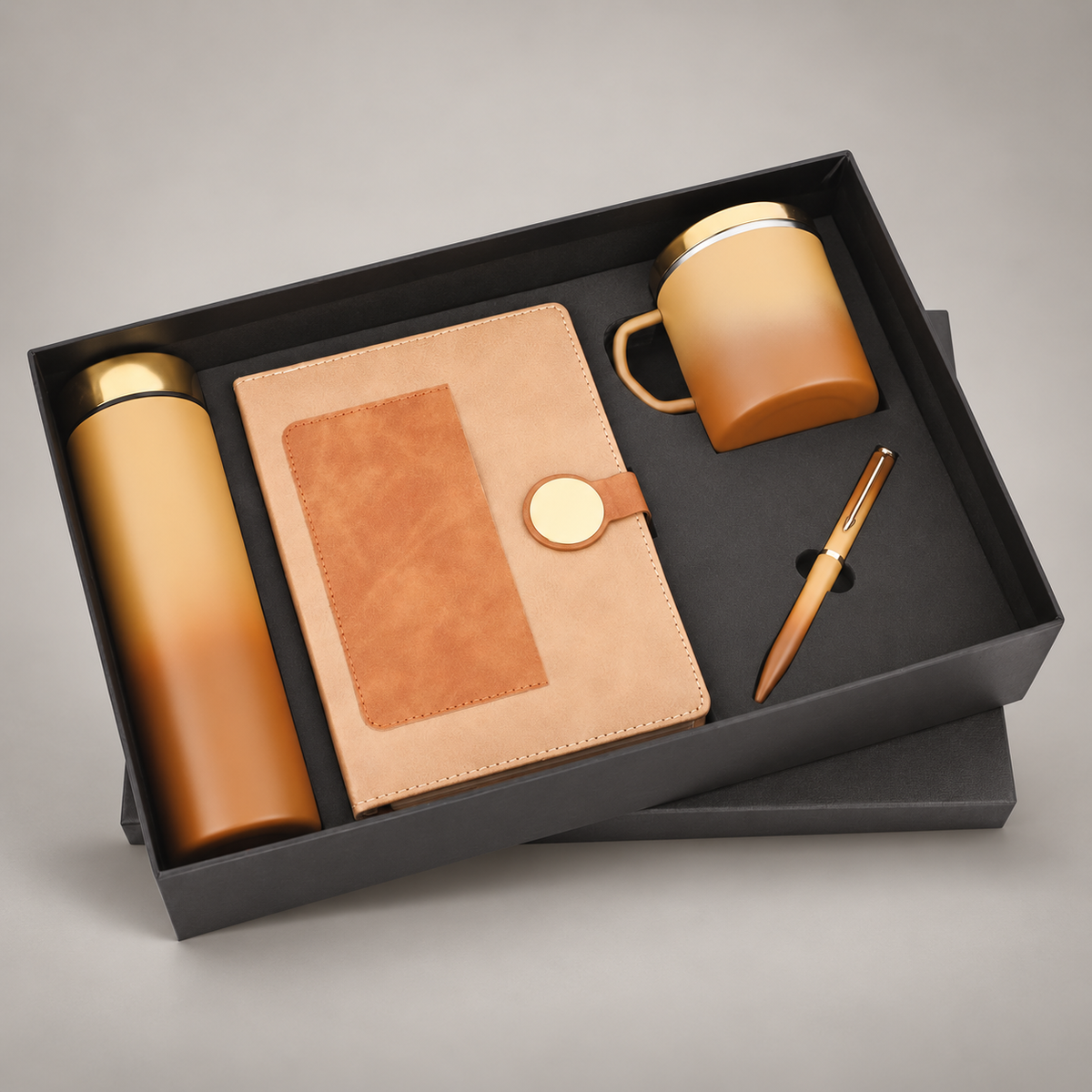 Corporate gift set 331: Diary, Pen, Bottle & Mug
