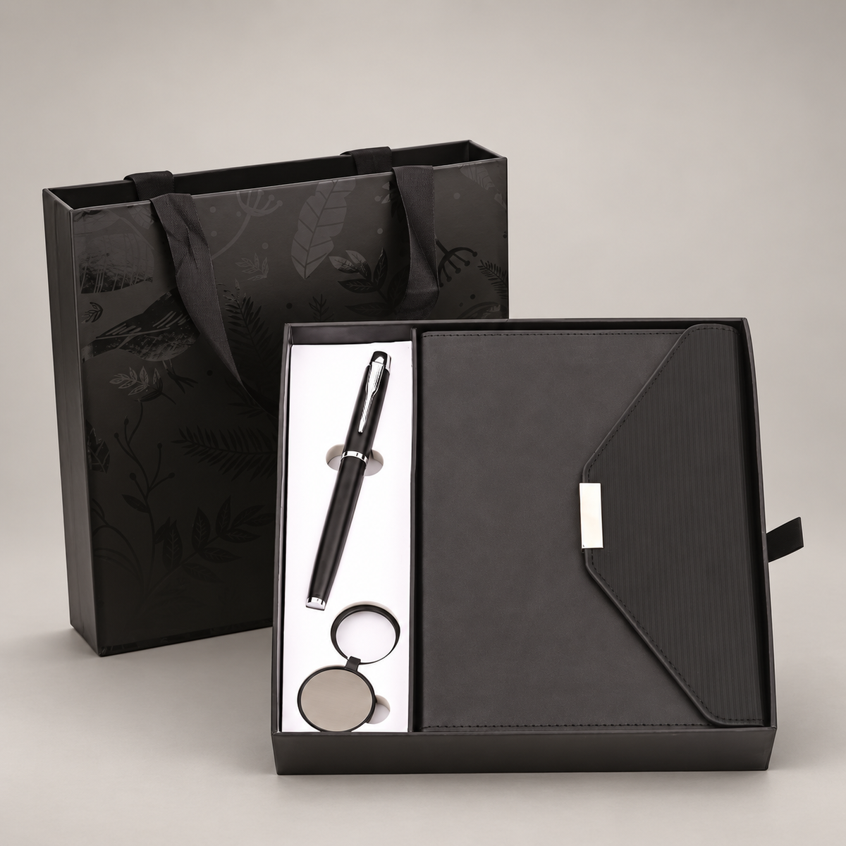 Corporate gift set 351: Diary, Pen & Keychain