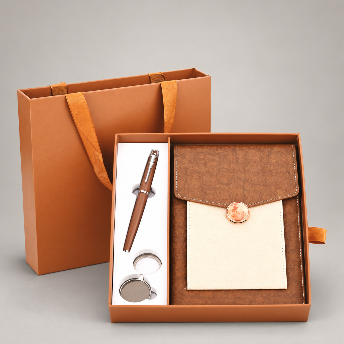 Corporate gift set 353: Diary, Pen & Keychain