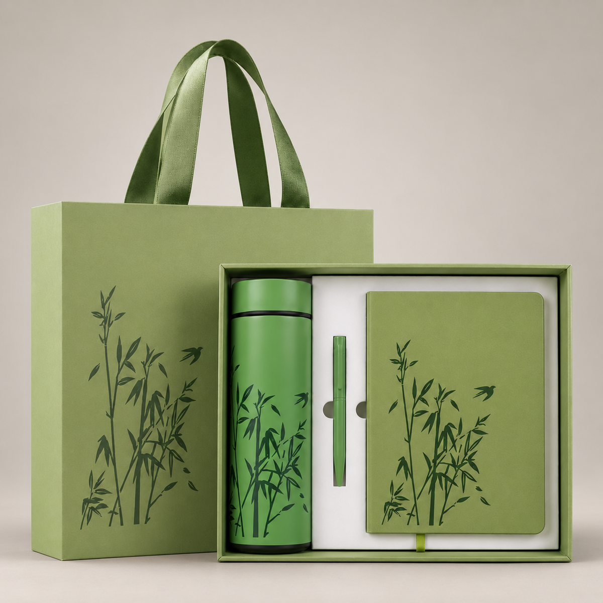 Corporate gift set 394: Diary, Pen, Bottle