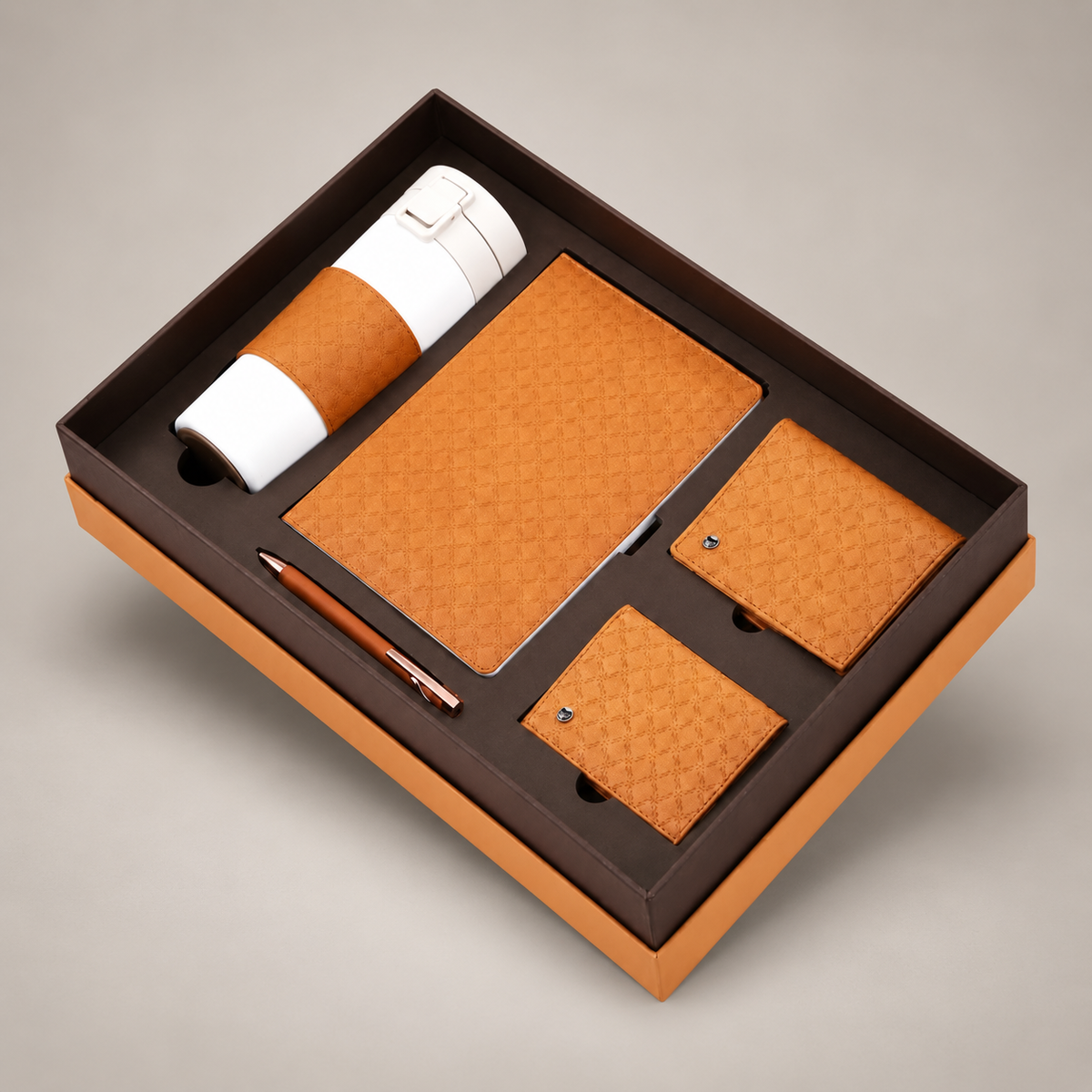 Corporate gift set 408: Diary, Pen, Cardholder, Wallet, Vacuum Flask