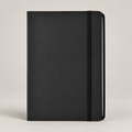 Black Elastic Band A5 Notebook — D138
