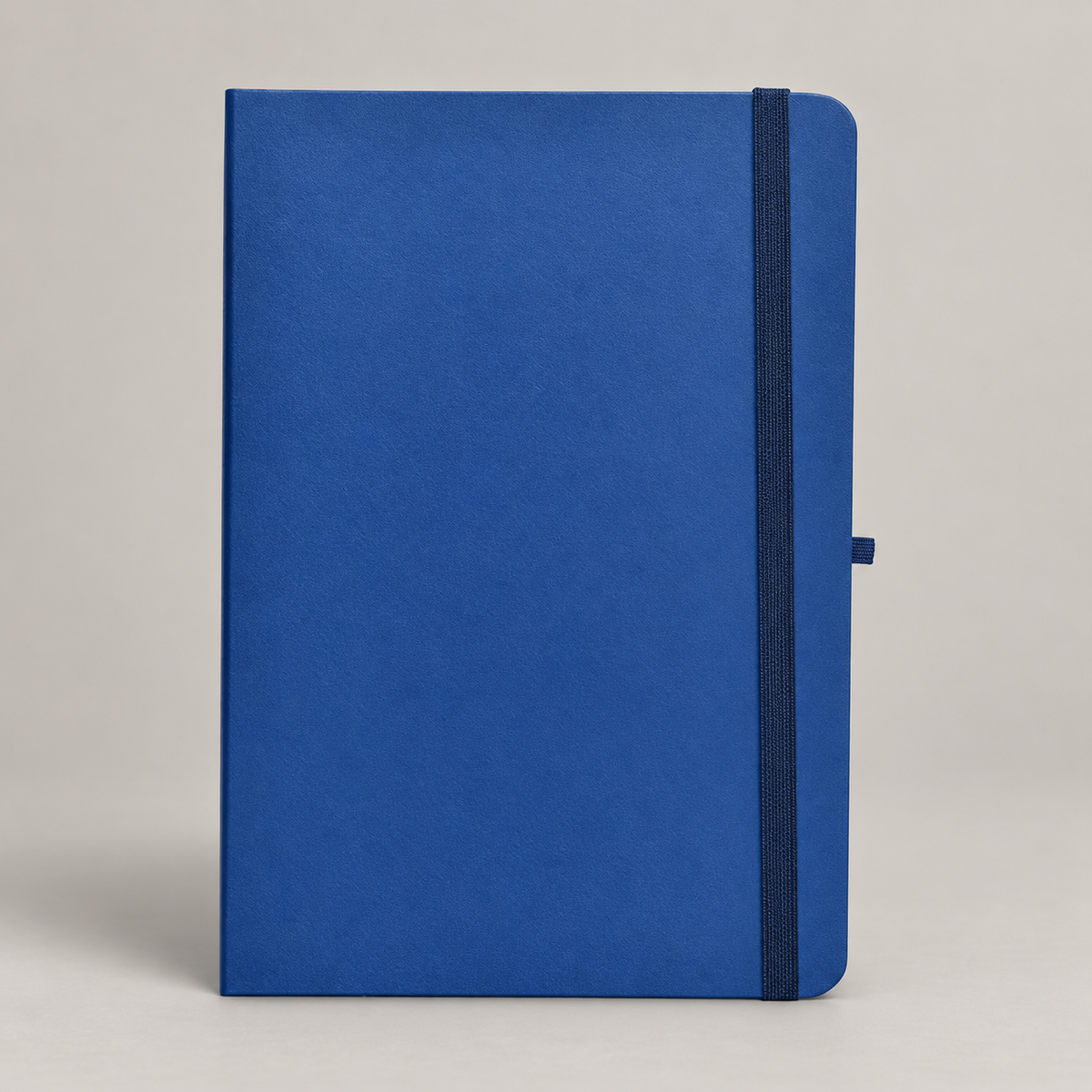 Blue Elastic Band A5 Notebook — D140