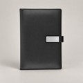 Black Silver Plate A5 Notebook — D159