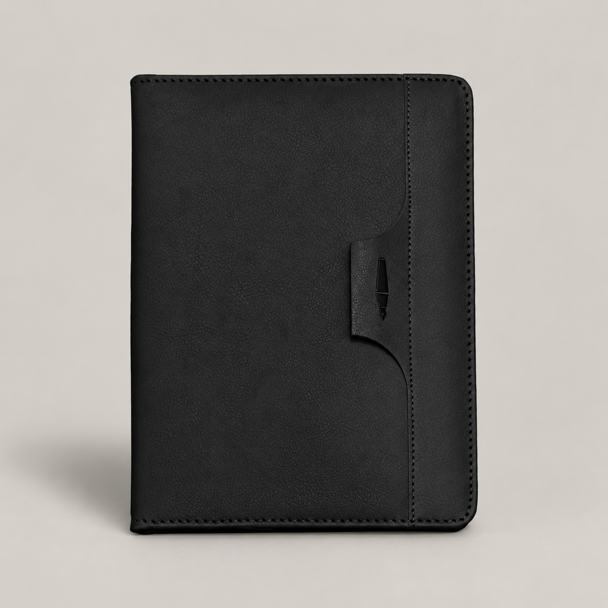 Black Flap Closure A5 Notebook — D162
