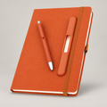 Orange A5 Notebook with Plastic Pen — D212
