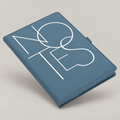 Teal Printed Cover A5 Notebook — D243
