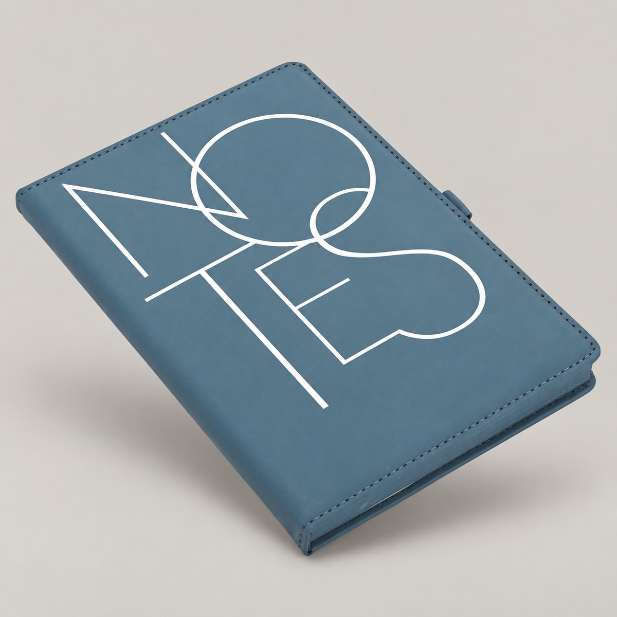 Teal Printed Cover A5 Notebook — D243