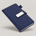 Navy Magnetic Flap A5 Notebook — D247