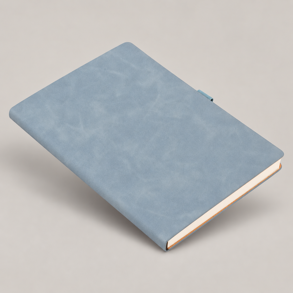 Light Blue Textured A5 Notebook — D260