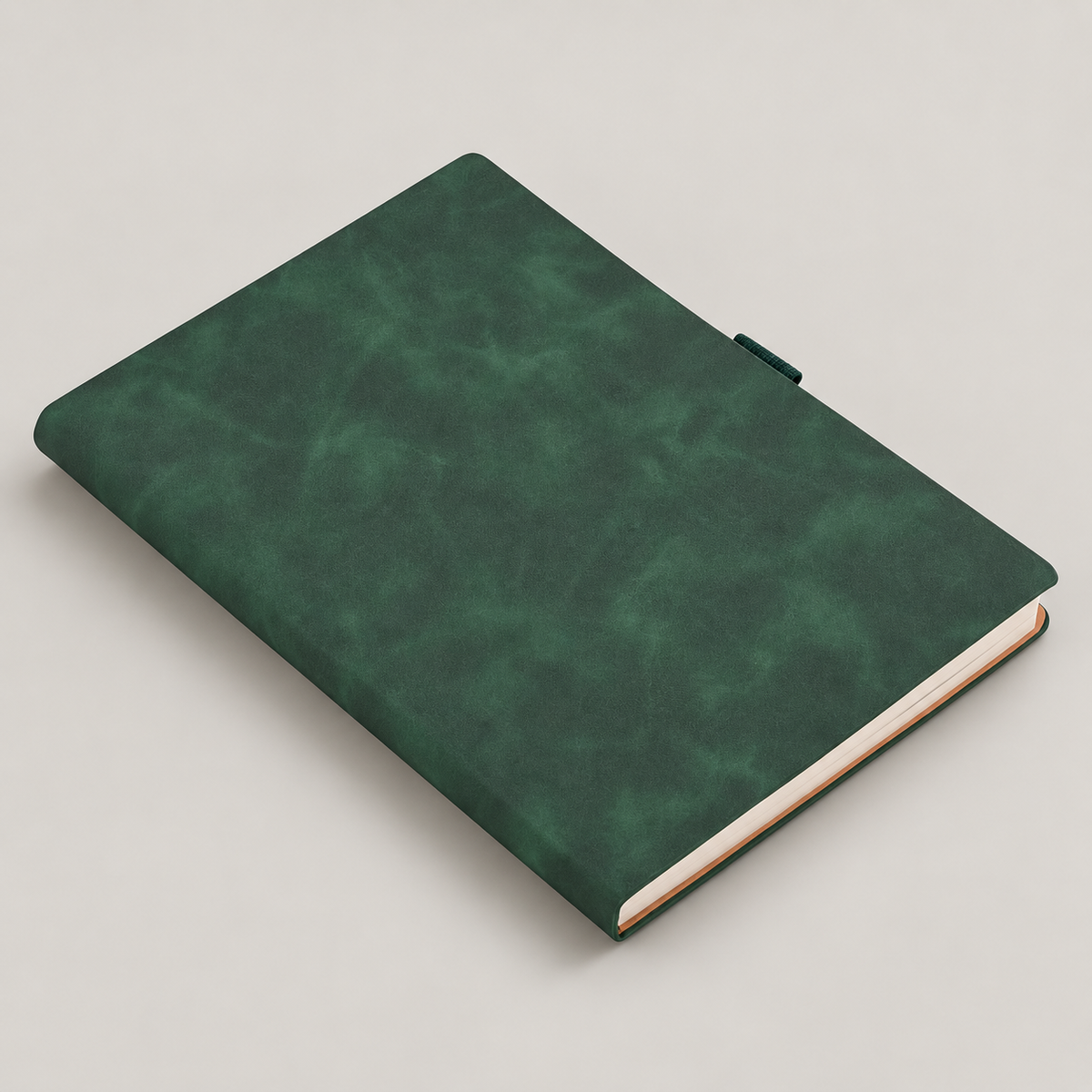 Green Textured A5 Notebook — D262