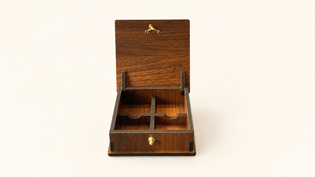 4 Cavity MDF Diwali Box — open view