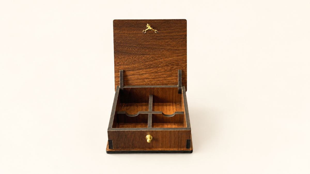 4 Cavity MDF Diwali Box — open view