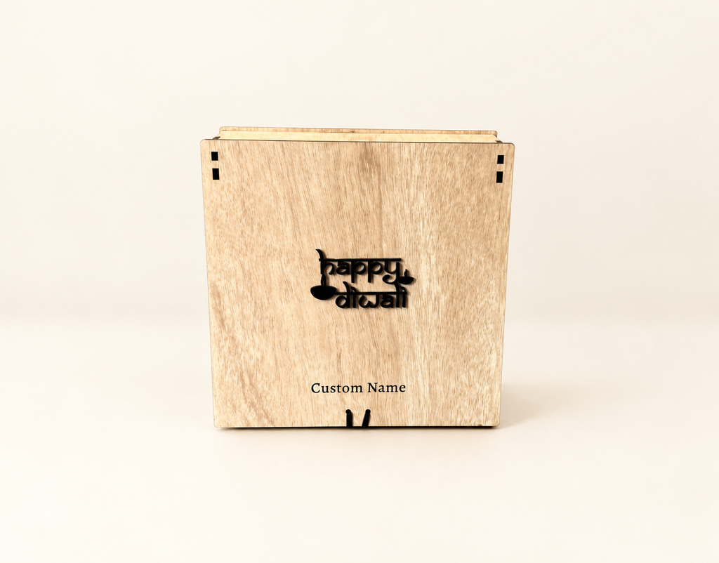 Prelam MDF Diwali Box – 8 × 8 × 3 inches — PDF product view 2