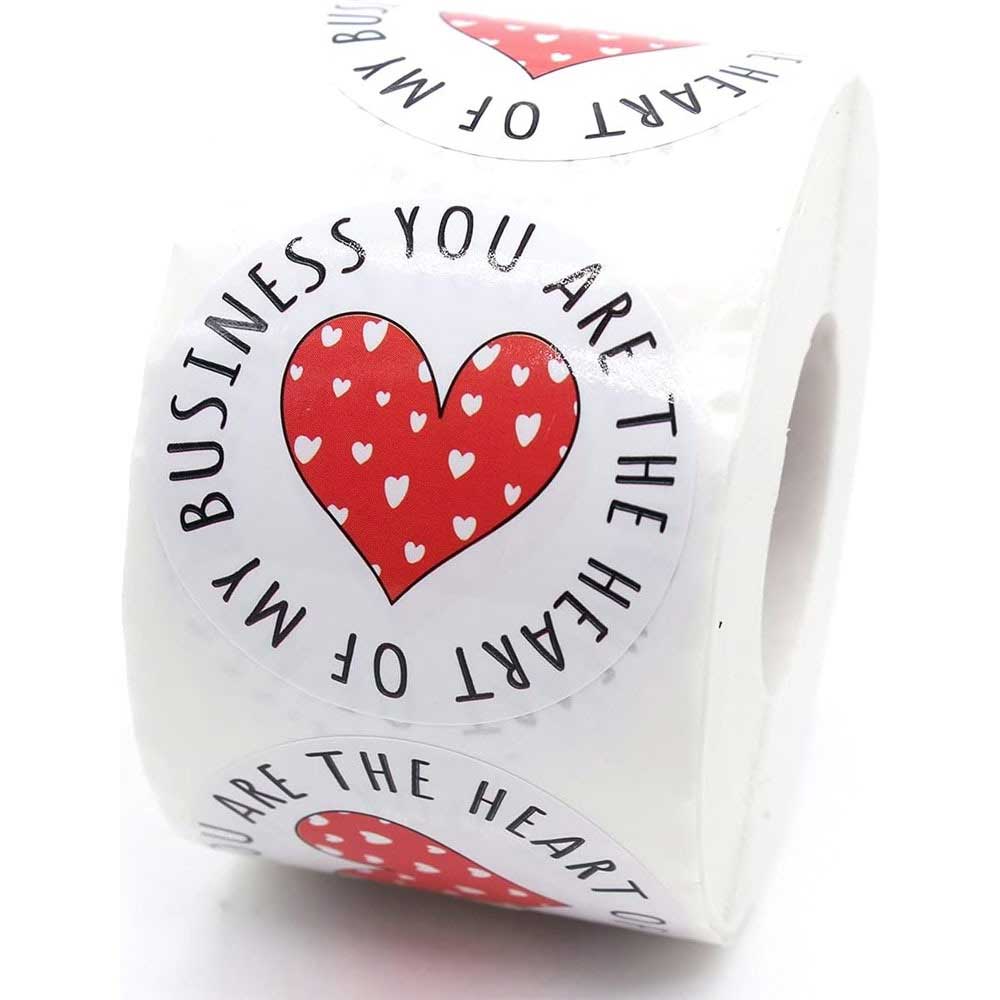 Candle Jar Sticker You Are Heart of My Business 500pcs (TR1233) 2