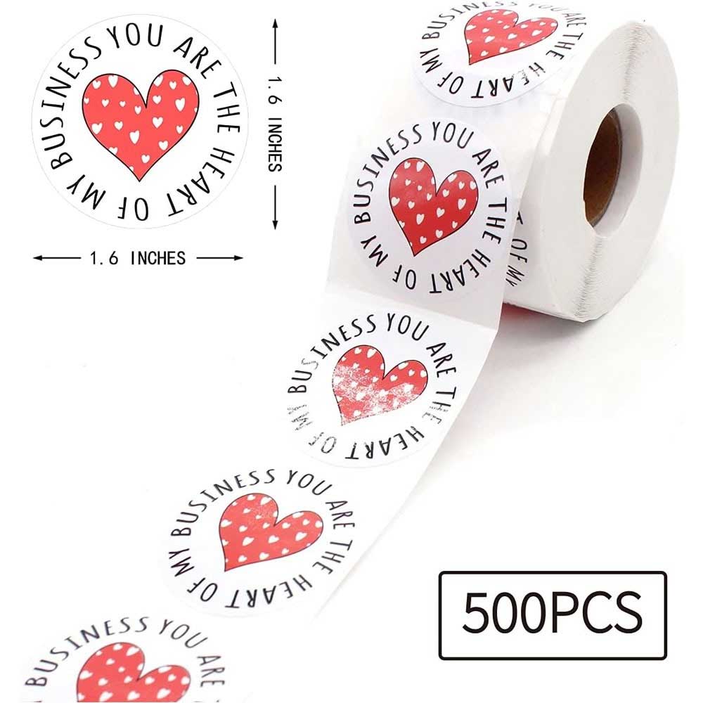 Candle Jar Sticker You Are Heart of My Business 500pcs (TR1233)
